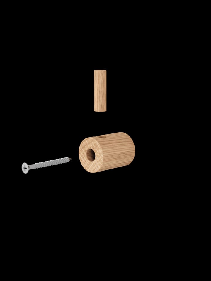 Moebe wooden wall hook krok - Eik - MOEBE