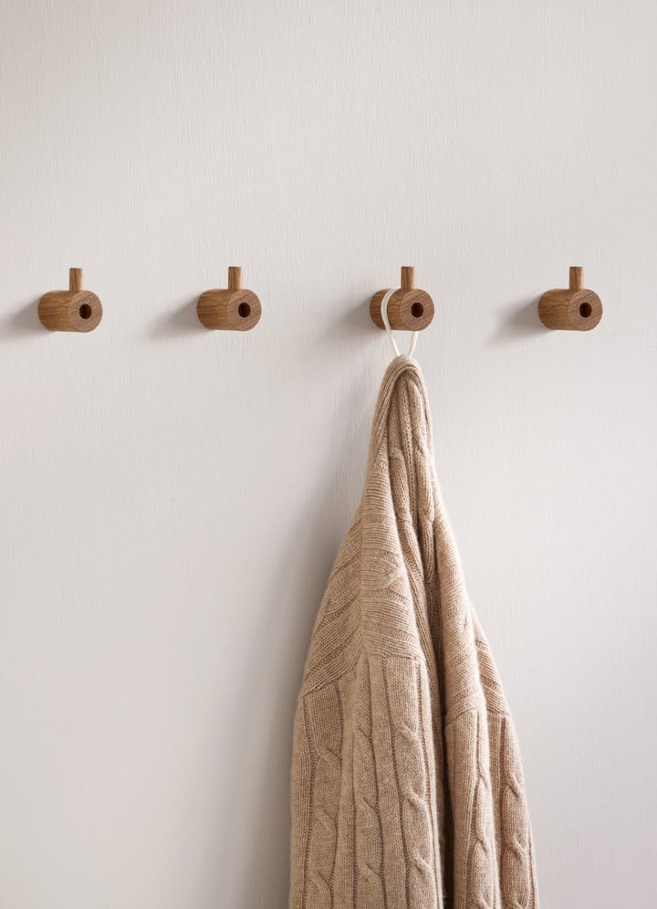 Moebe wooden wall hook krok - Eik - MOEBE