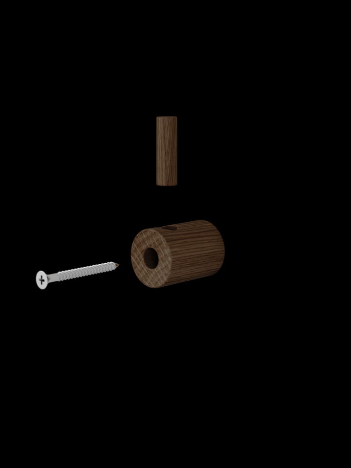 Moebe wooden wall hook krok, Røkt eik MOEBE