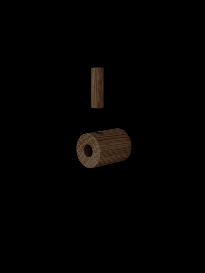 Moebe wooden wall hook krok, Røkt eik MOEBE