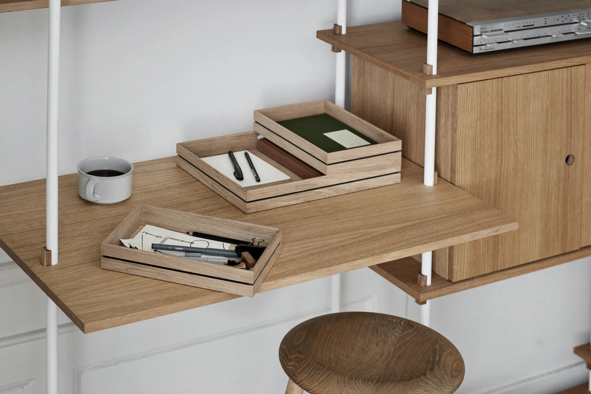 Organise oppbevaringsboks 25 x 34 cm, Wood MOEBE