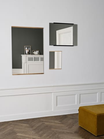 Rektangulært veggspeil 50 x 70  - Black - MOEBE