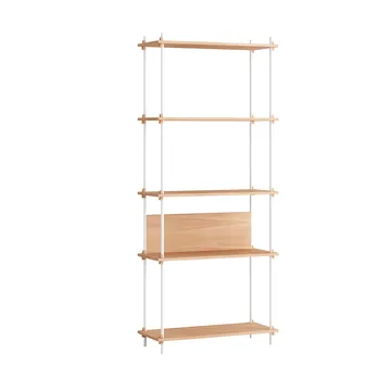 Shelving System classic hylle - Eik-white, 86x200x35 cm, S.200.1.A - MOEBE