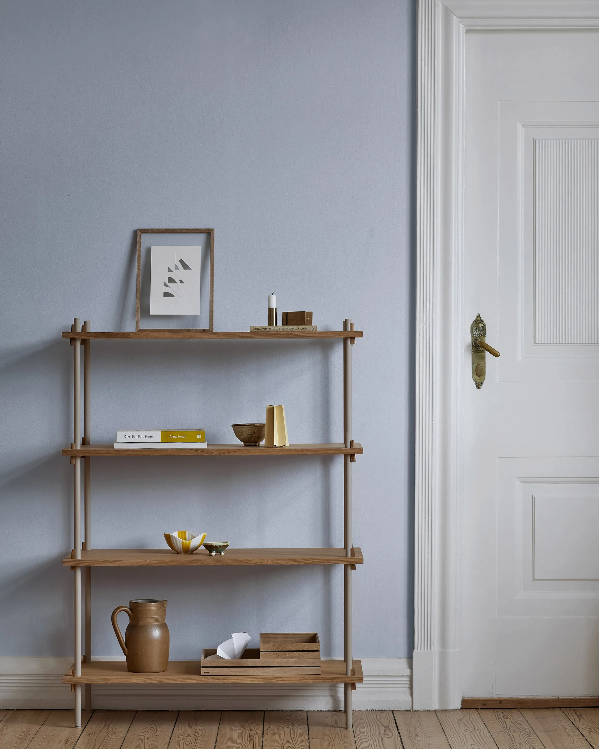 Shelving System classic hylle, Eik-white, 86x65x35 cm, S.65.1.A MOEBE