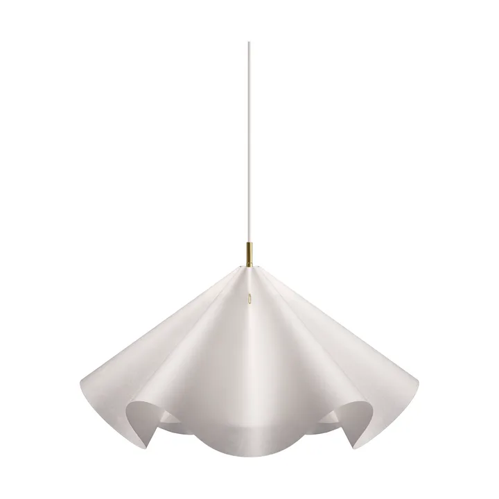 Sinuate pendel - White-brass, stor Ø75x40 cm - MOEBE
