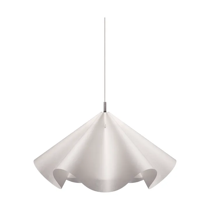 Sinuate pendel - White-stainless steel, stor Ø75x40 cm - MOEBE