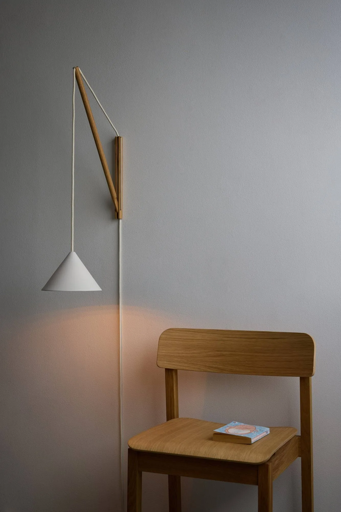Suspended Wall Lamp, Eik-hvit MOEBE