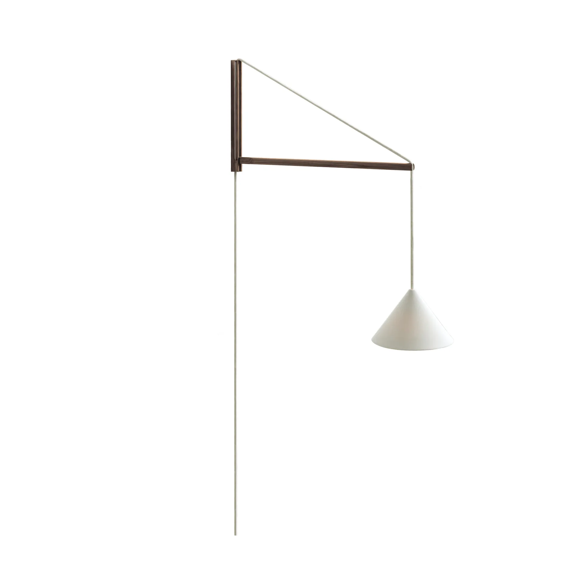 Suspended Wall Lamp, Røkt eik-hvit MOEBE