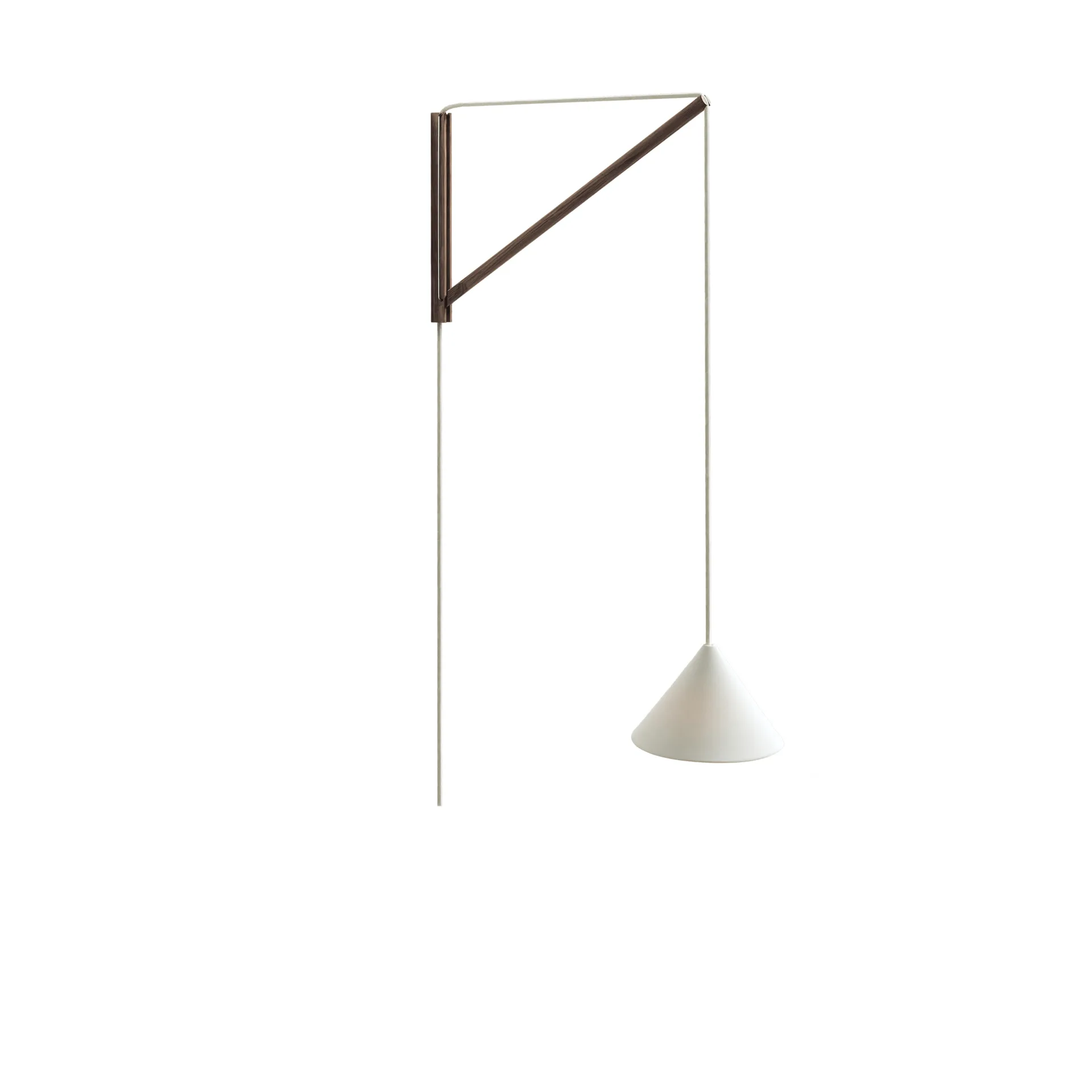 Suspended Wall Lamp, Røkt eik-hvit MOEBE
