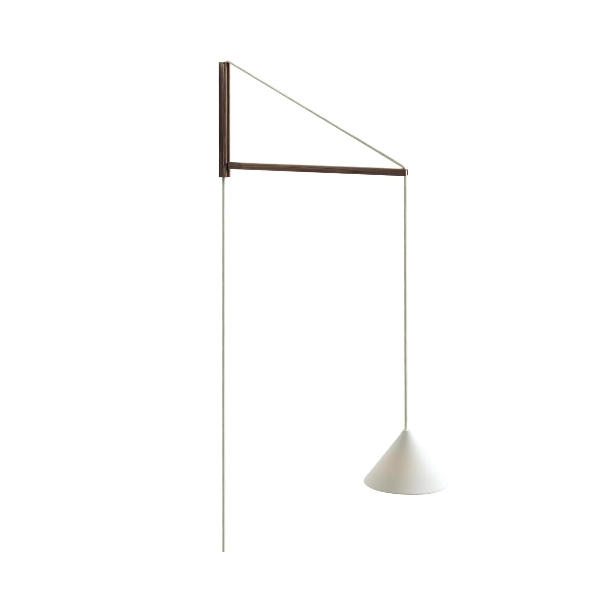 Suspended Wall Lamp, Røkt eik-hvit MOEBE