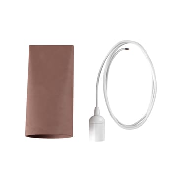 Taklampe keramikk 11,2 x 22 cm - Terra Cotta, Wood - MOEBE