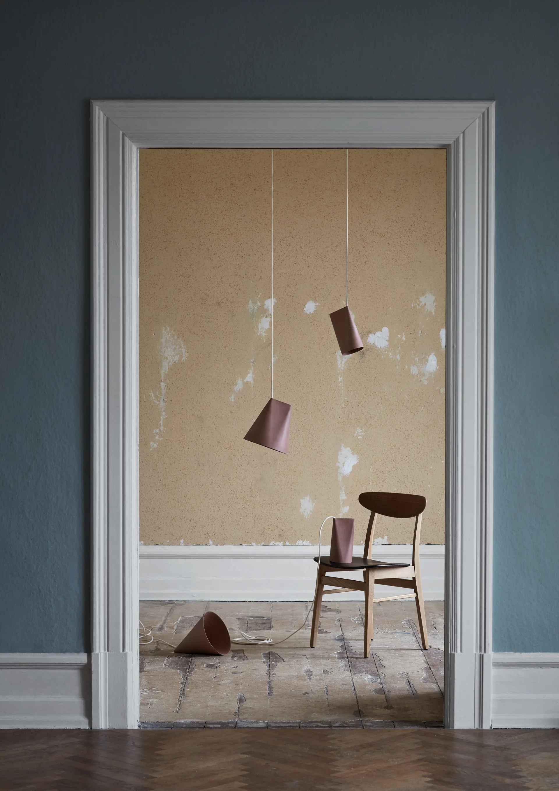 Taklampe keramikk 11,2 x 22 cm, Terra Cotta, Wood MOEBE