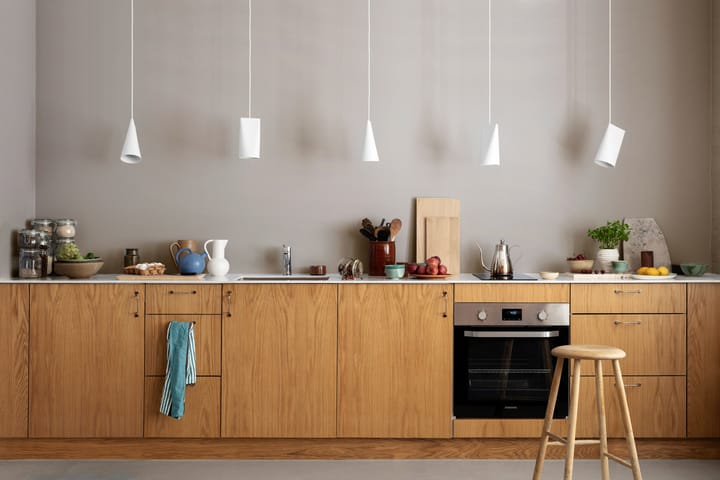 Taklampe keramikk 11,2 x 22 cm, White  MOEBE