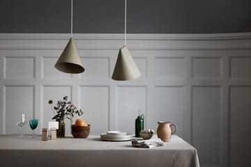 Taklampe keramikk 23 x 23,5 cm - Oliven - MOEBE