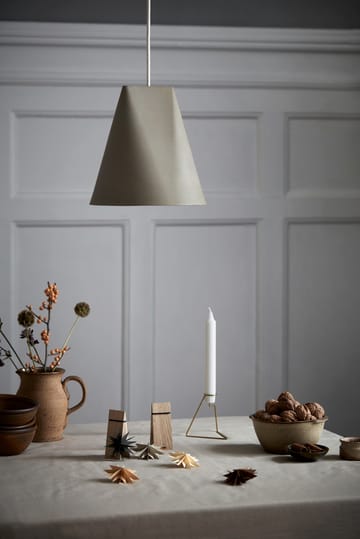 Taklampe keramikk 23 x 23,5 cm - Oliven - MOEBE