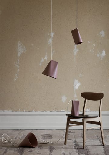 Taklampe keramikk 23 x 23,5 cm - Terra Cotta, Wood - MOEBE