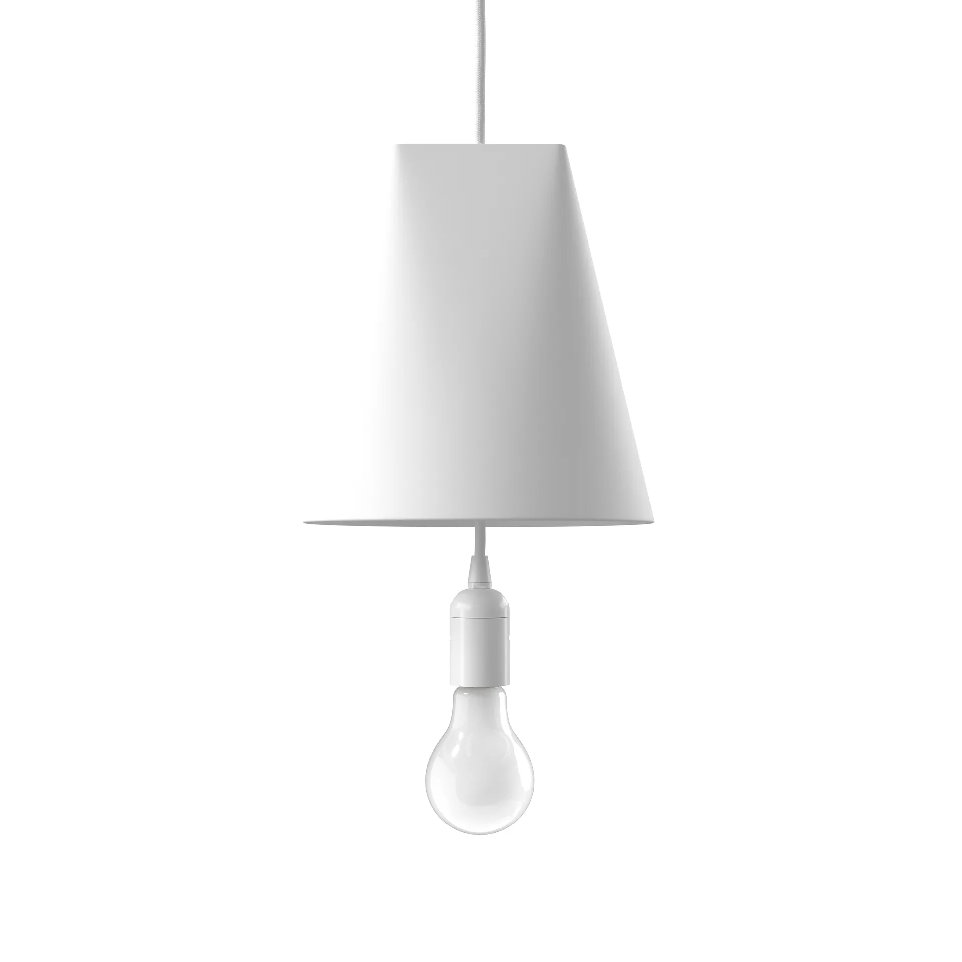 Taklampe keramikk 23 x 23,5 cm, White  MOEBE