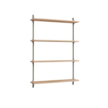 Wall Shelving vegghylle - Eik-warm grey, 92x115x17,5 cm, WS.115.1 - MOEBE