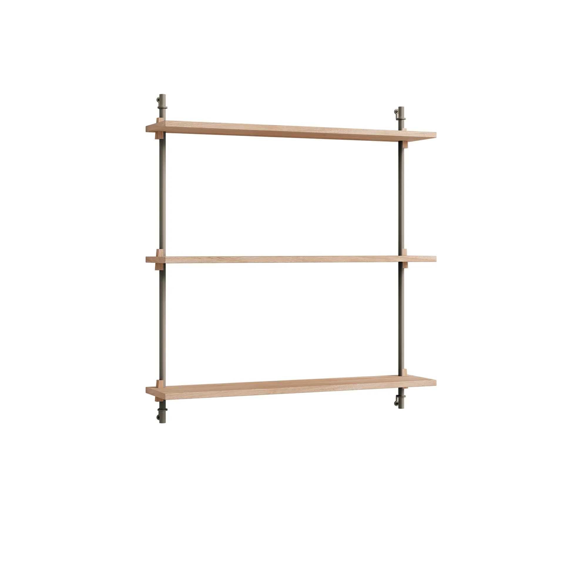 Wall Shelving vegghylle, Eik-warm grey, 92x85x17,5 cm, WS.85.1 MOEBE