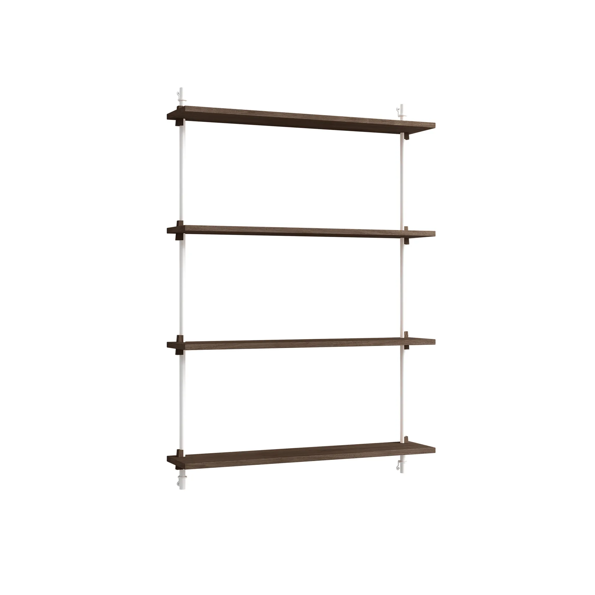 Wall Shelving vegghylle, Røkt eik-white, 92x115x17,5 cm, WS.115.1 MOEBE