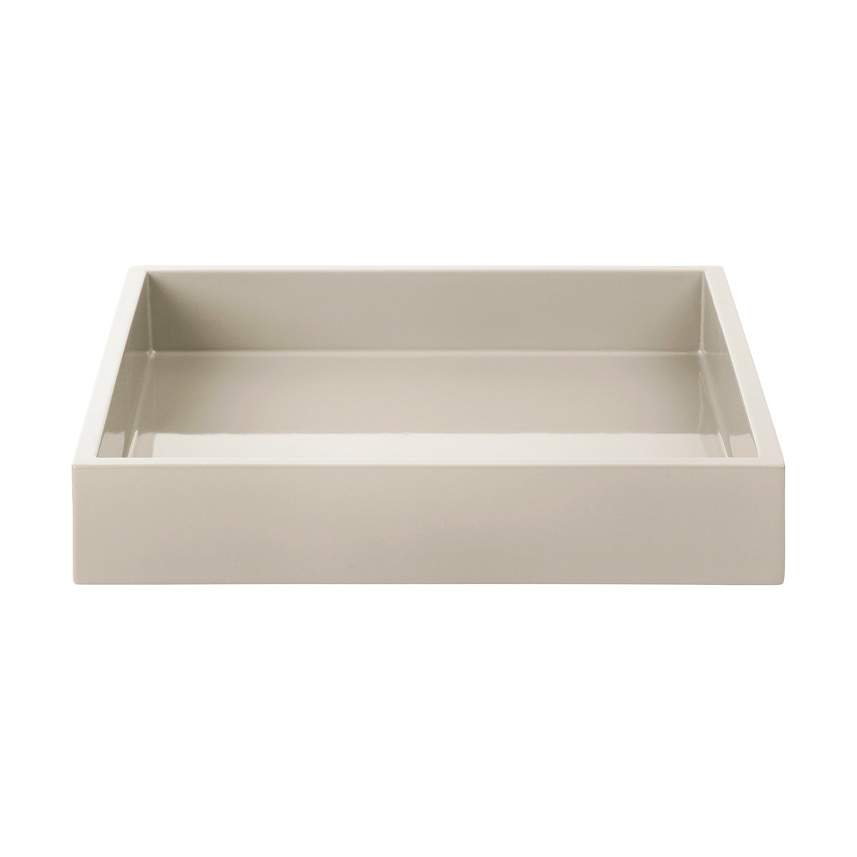 Mojoo Lux lakkert dekorasjonsbrett 19x19x3,5 cm Latte