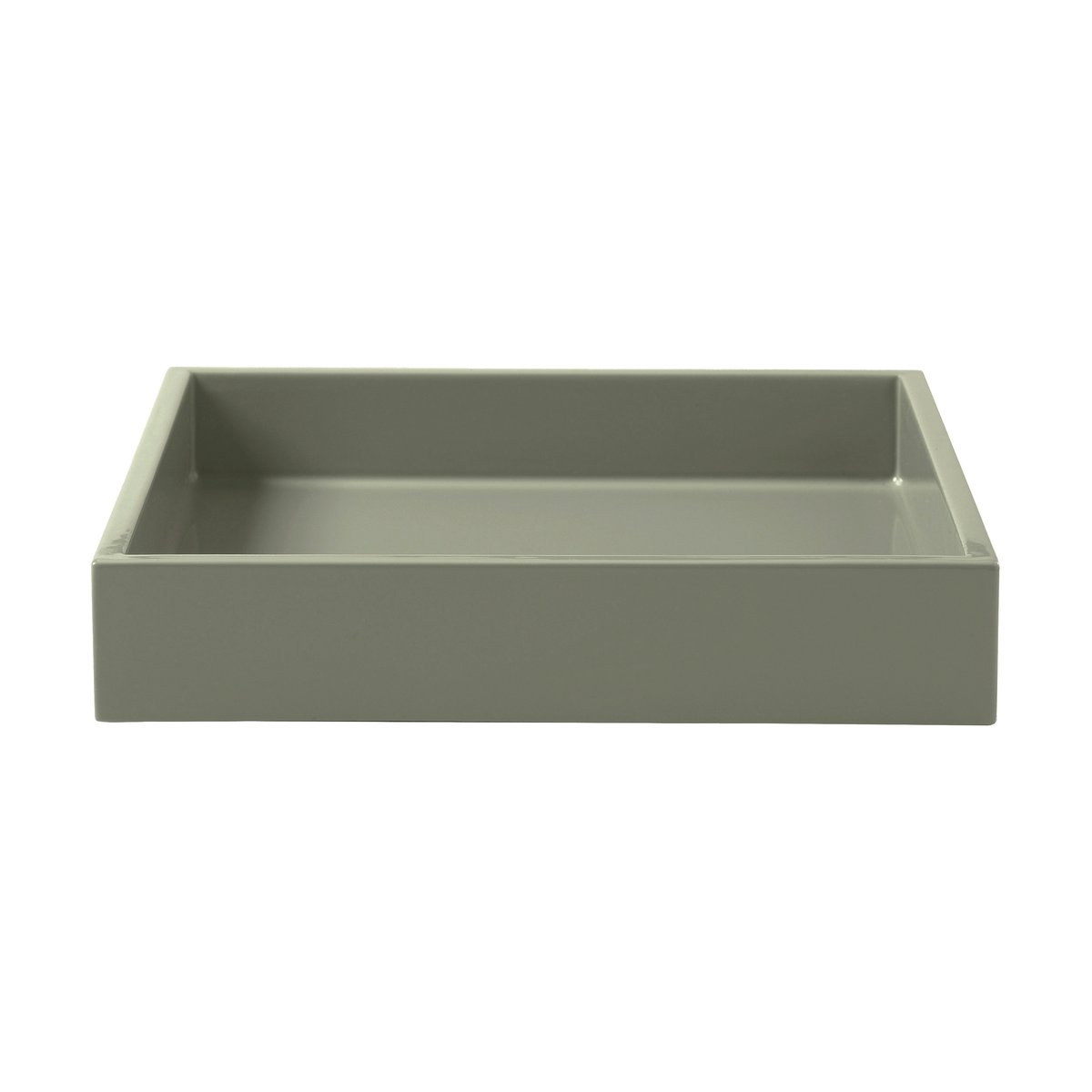 Mojoo Lux lakkert dekorasjonsbrett 19x19x3,5 cm Sage