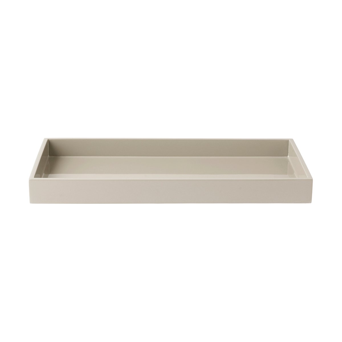 Mojoo Lux lakkert dekorasjonsbrett 38x19x3,5 cm Latte