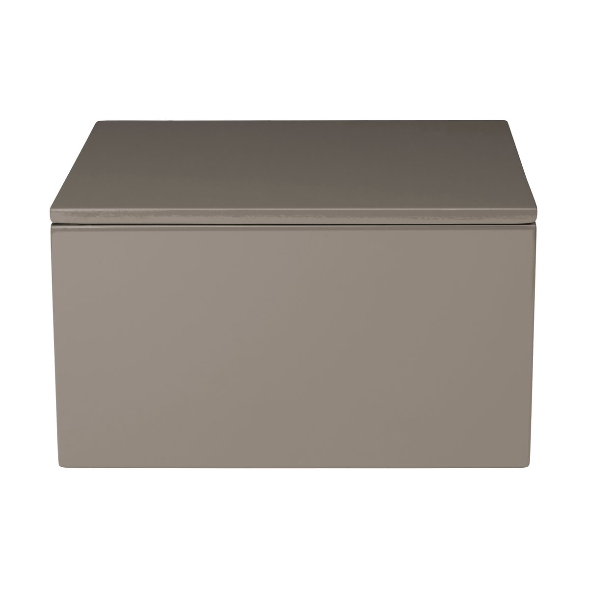 Mojoo Lux lakkert oppbevaringsboks 19x19x10,5 cm Dark grey