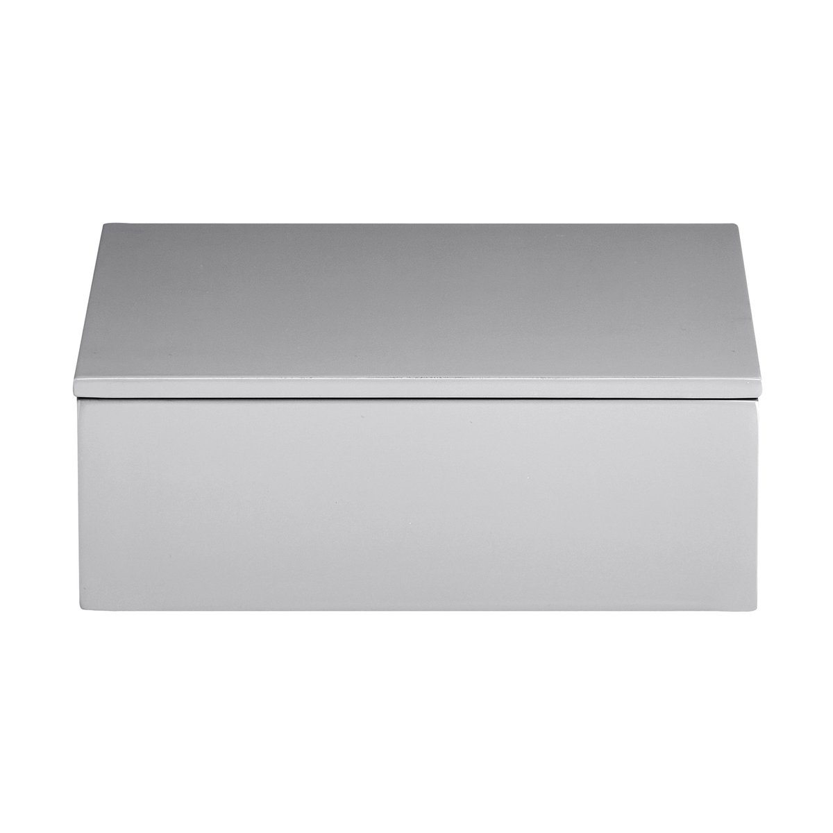 Mojoo Lux lakkert oppbevaringsboks 19x19x7 cm Cool grey