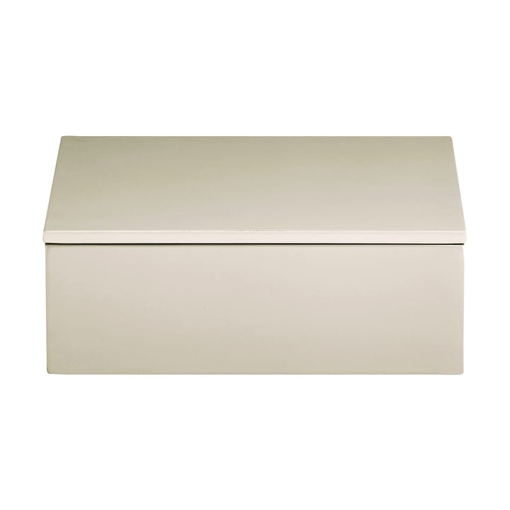 Lux lakkert oppbevaringsboks 19x19x7 cm - Latte - Mojoo