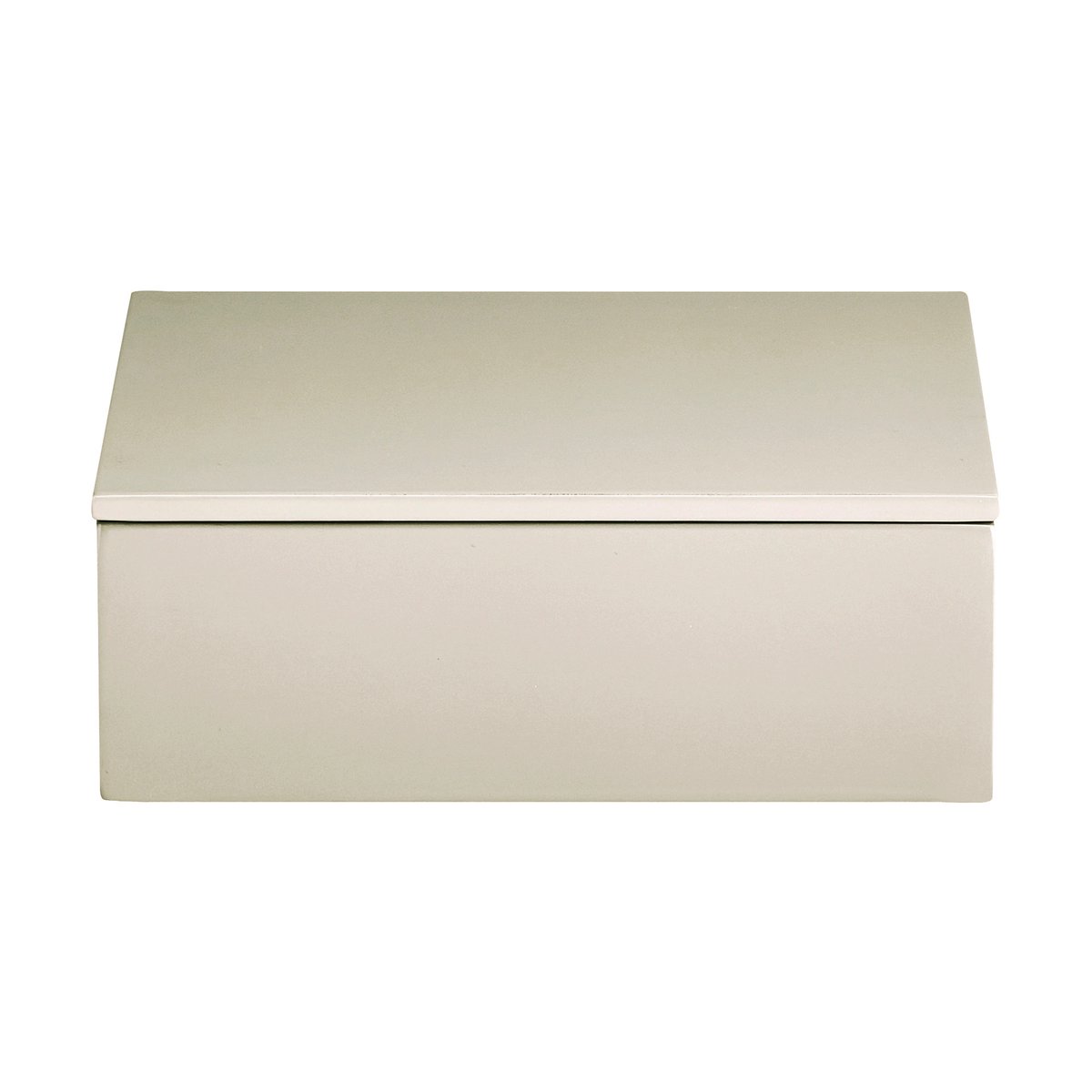 Mojoo Lux lakkert oppbevaringsboks 19x19x7 cm Latte