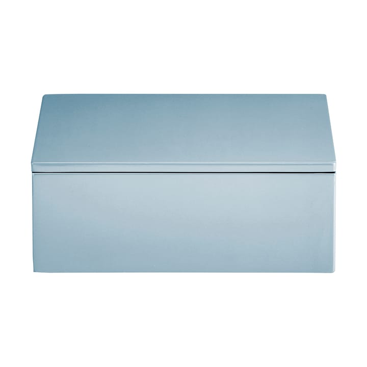 Lux lakkert oppbevaringsboks 19x19x7 cm - Powder blue - Mojoo