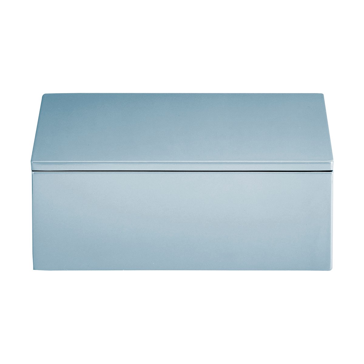 Mojoo Lux lakkert oppbevaringsboks 19x19x7 cm Powder blue
