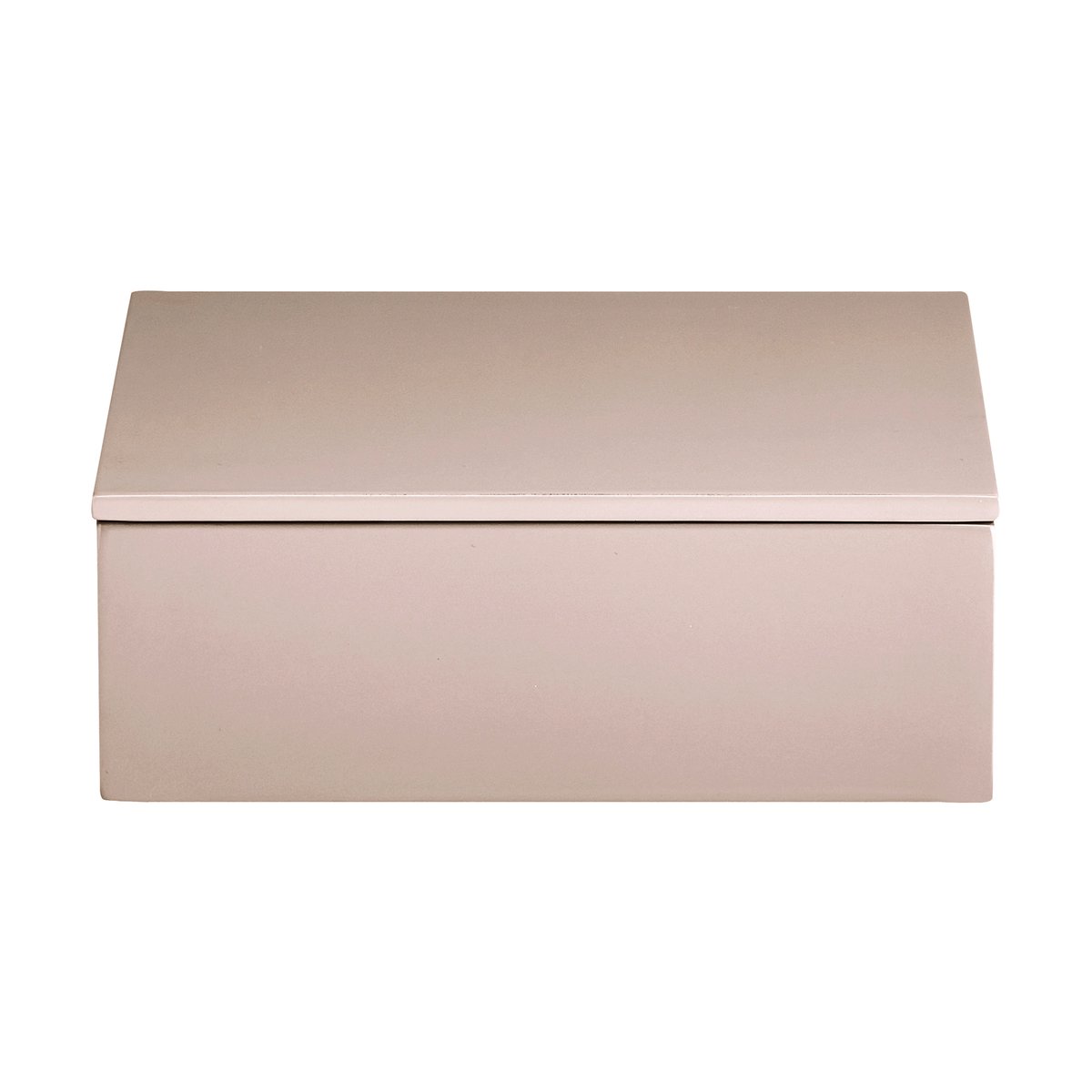 Mojoo Lux lakkert oppbevaringsboks 19x19x7 cm Powder rose