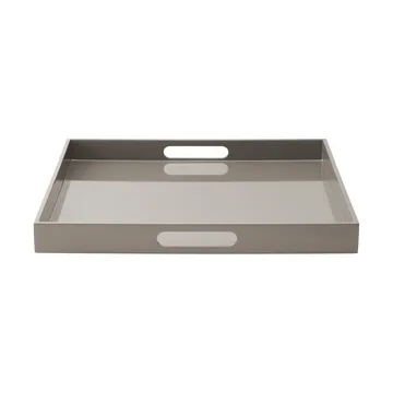 Lux lakkert serveringsbrett 40x40x4 cm - Dark grey - Mojoo
