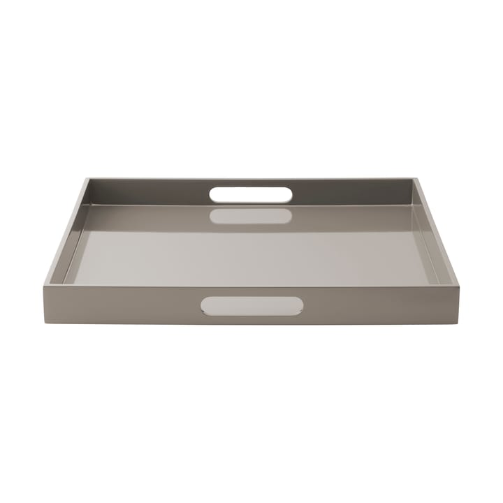 Lux lakkert serveringsbrett 40x40x4 cm, Dark grey Mojoo