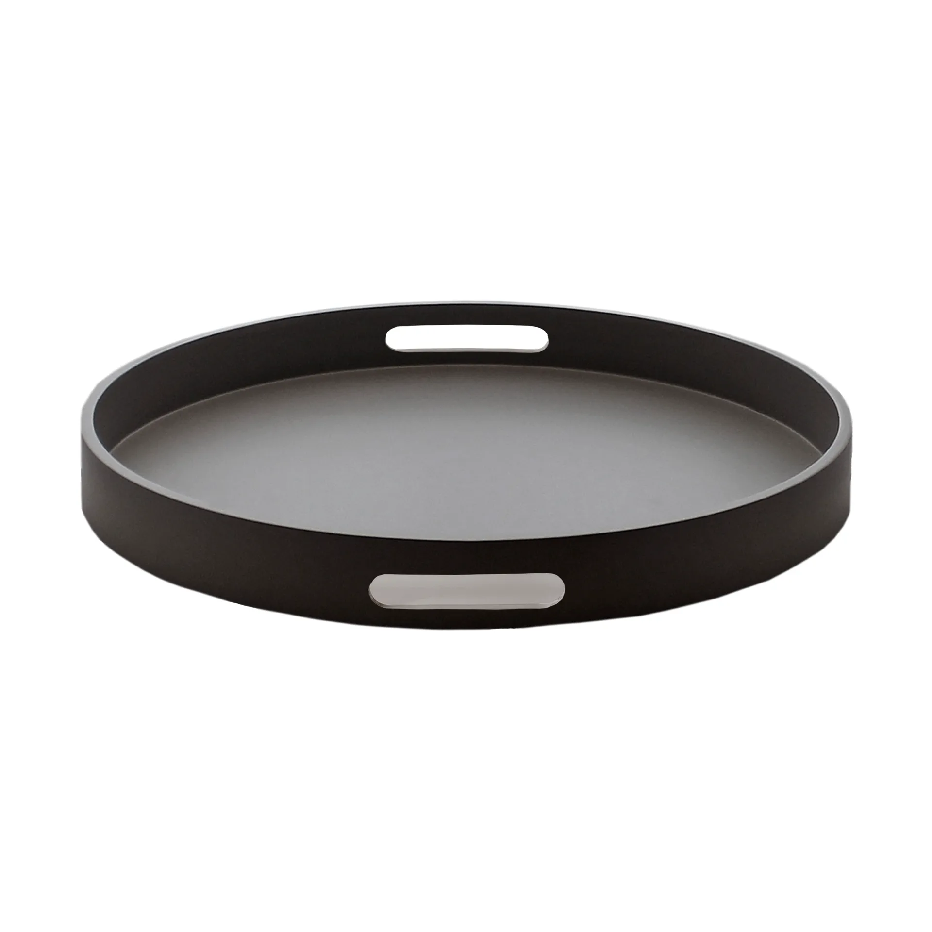 Matt lakkert serveringsbrett Ø40x4 cm, Black Mojoo