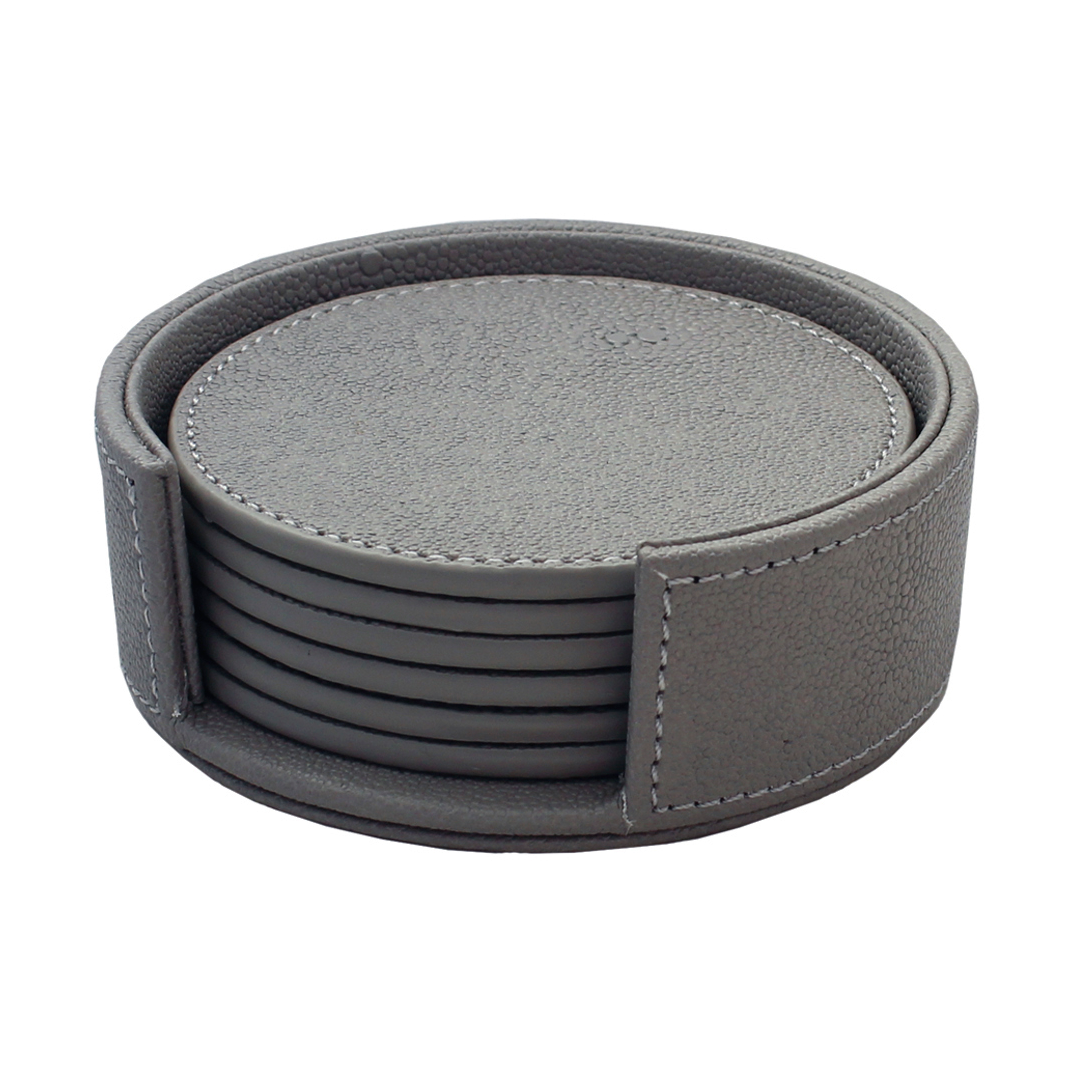 Mojoo Sting glassunderlegg Ø12 cm 6 stk Antracit