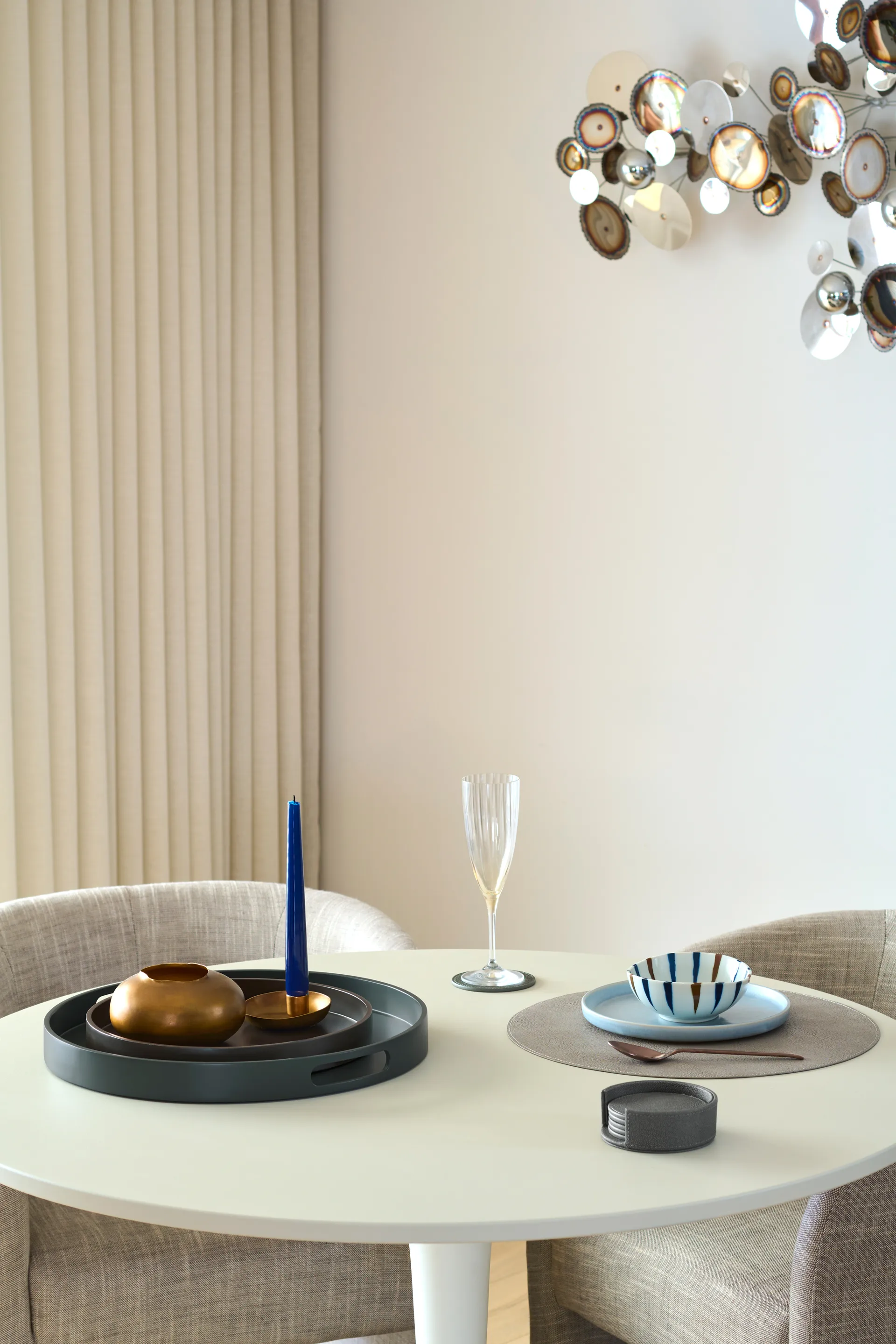 Sting glassunderlegg Ø12 cm 6 stk, Antracit Mojoo