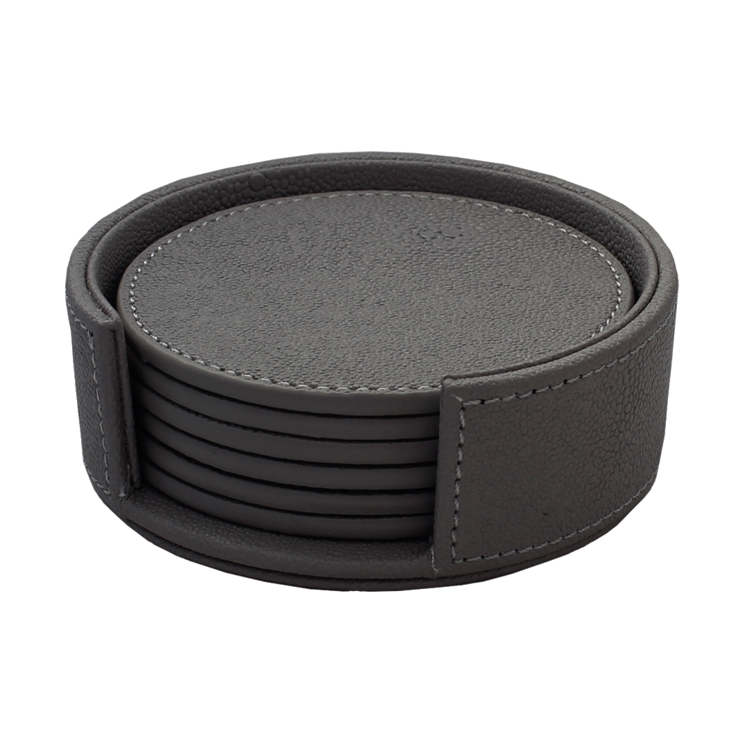 Mojoo Sting glassunderlegg Ø12 cm 6 stk Black