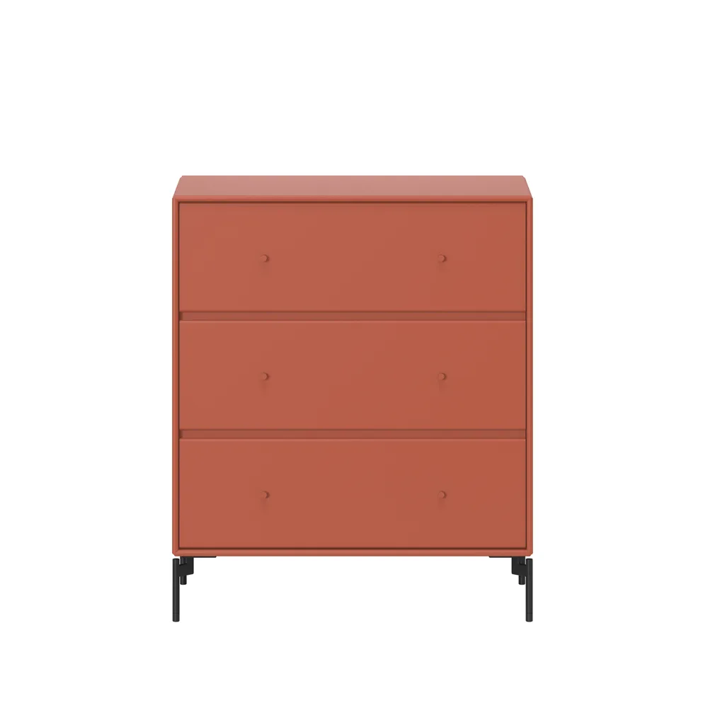 Carry kommode, Hokkaido 162, sortlakkerte ben Montana