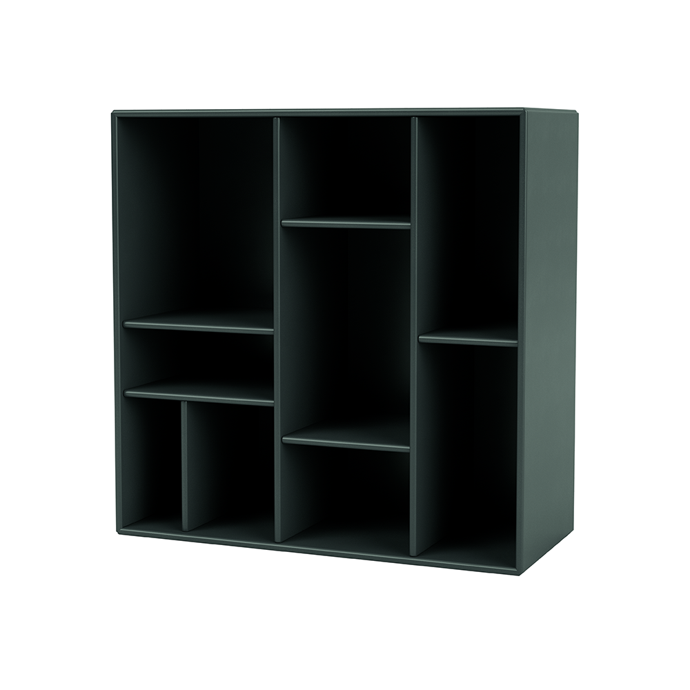 Montana COMPILE dekorativ hylle 69,6x69,6 cm Black jade 163