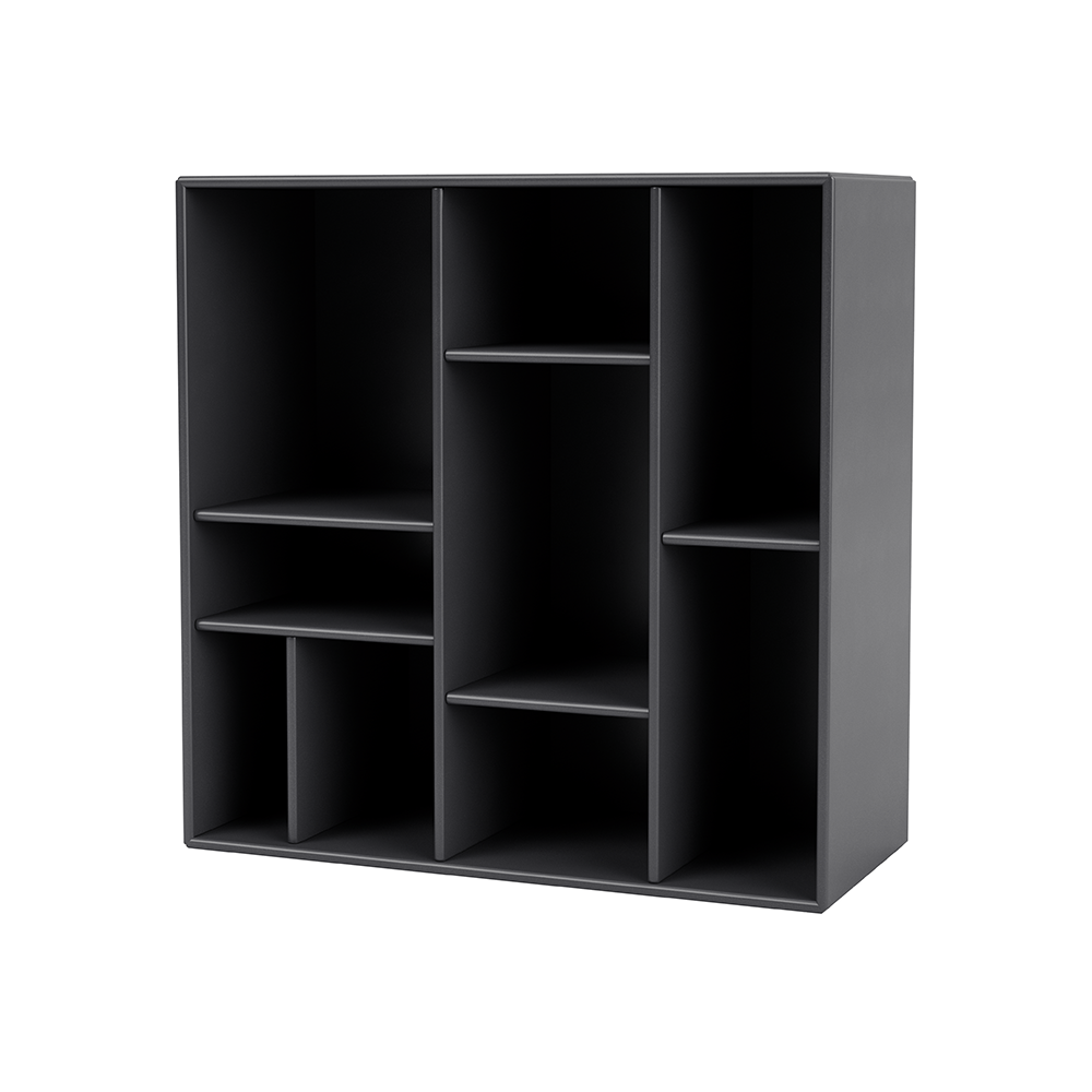 Montana COMPILE dekorativ hylle 69,6x69,6 cm Coal 36