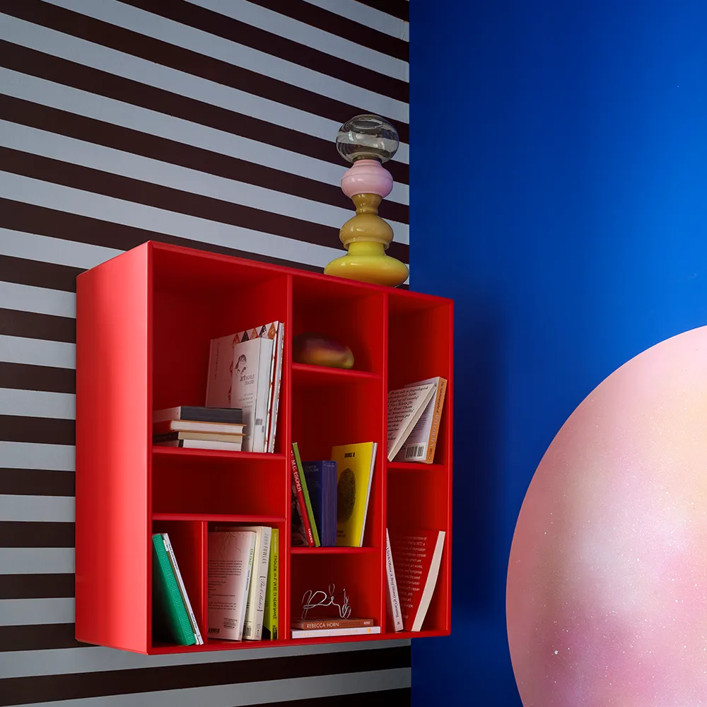 COMPILE dekorativ hylle 69,6x69,6 cm, Rhubarb 151 Montana