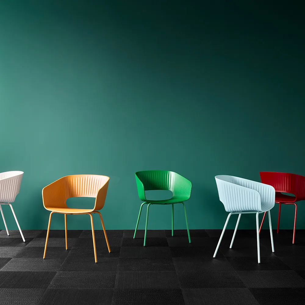 Marée 401 stol, parsley152 lakkert metallstativ Montana