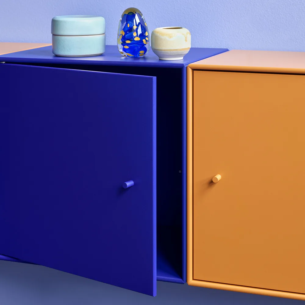 Montana Mini 1103 hyllemodul, New white 101, med dør Montana