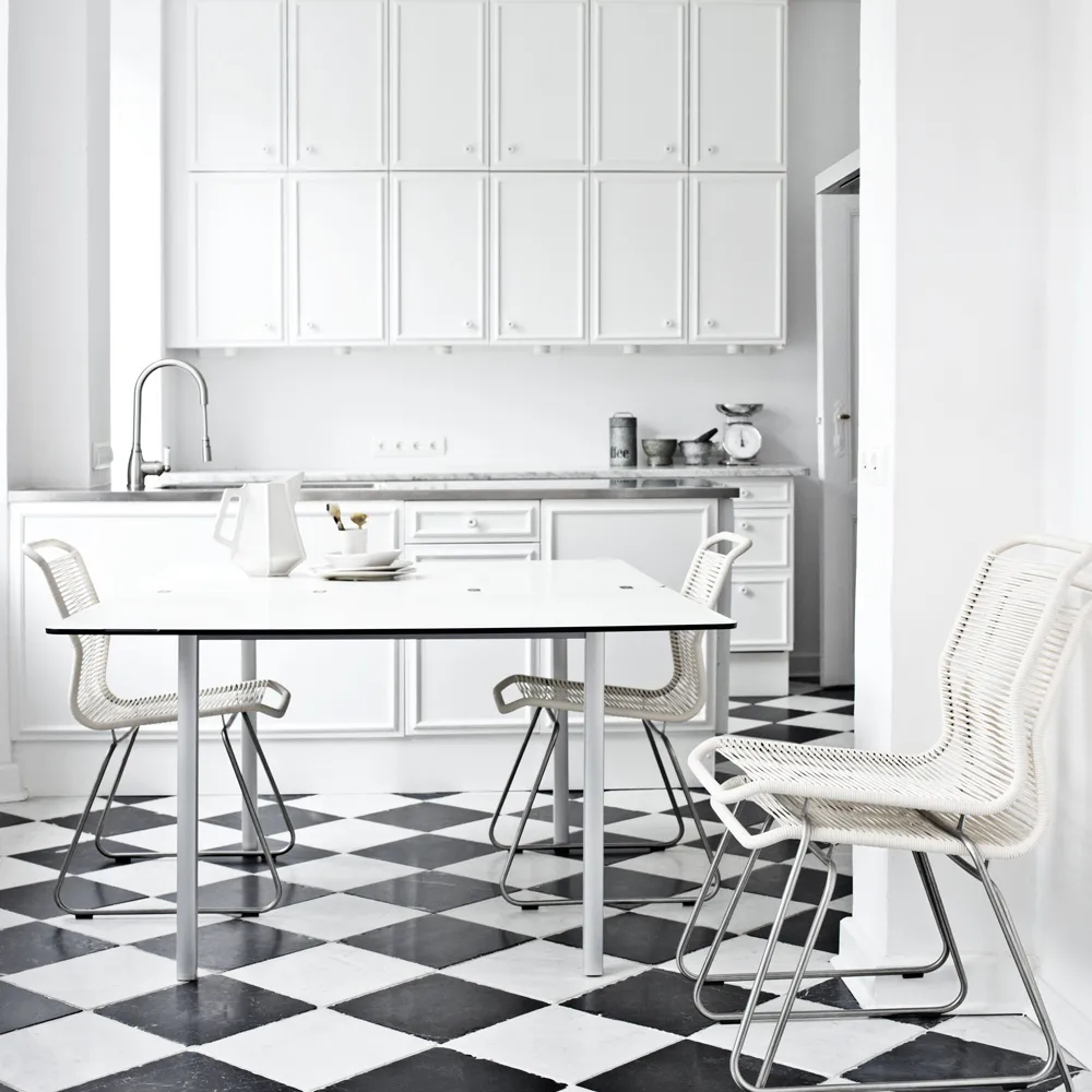 Panton One stol, marcel, rustfritt stål Montana