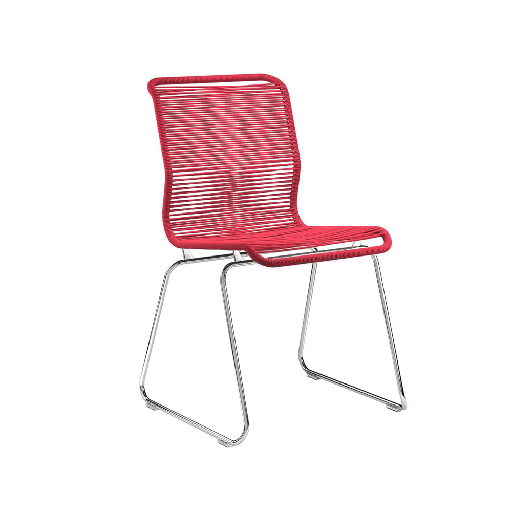 Montana Panton One stol scarlett, rustfritt stål