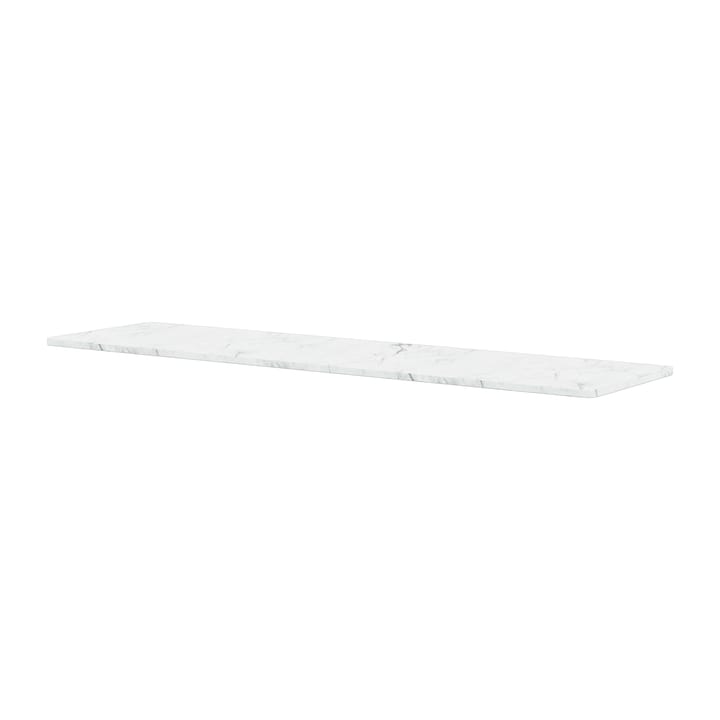 Panton Wire bordplate 18,8x70 cm - White marble - Montana
