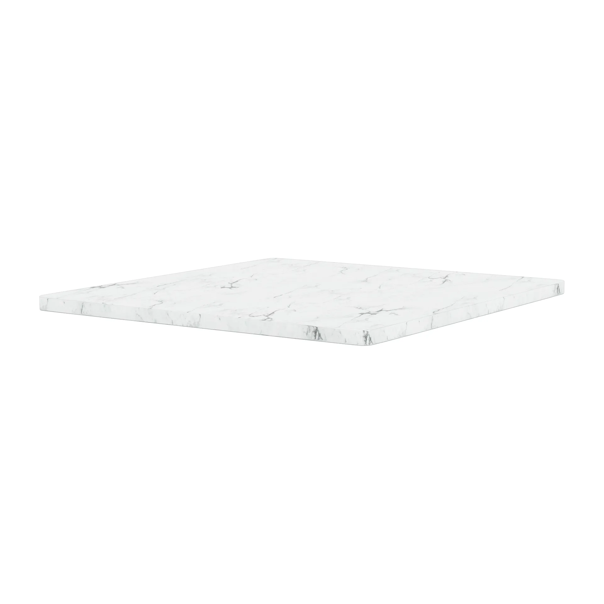 Panton Wire bordplate 34,8x34,8 cm, White marble Montana